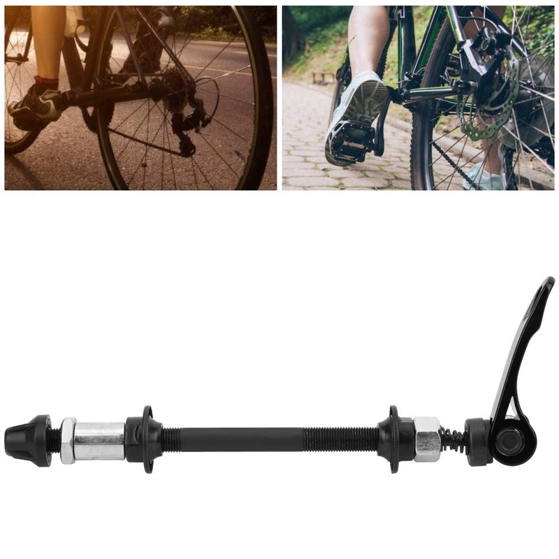 Hapivida Rear Axle Hollow Hub Shaft, 145mm/175mm Quick Release Bicycle Hub Axle Wheel Hub Replacement for Road Bike Mountain MTB