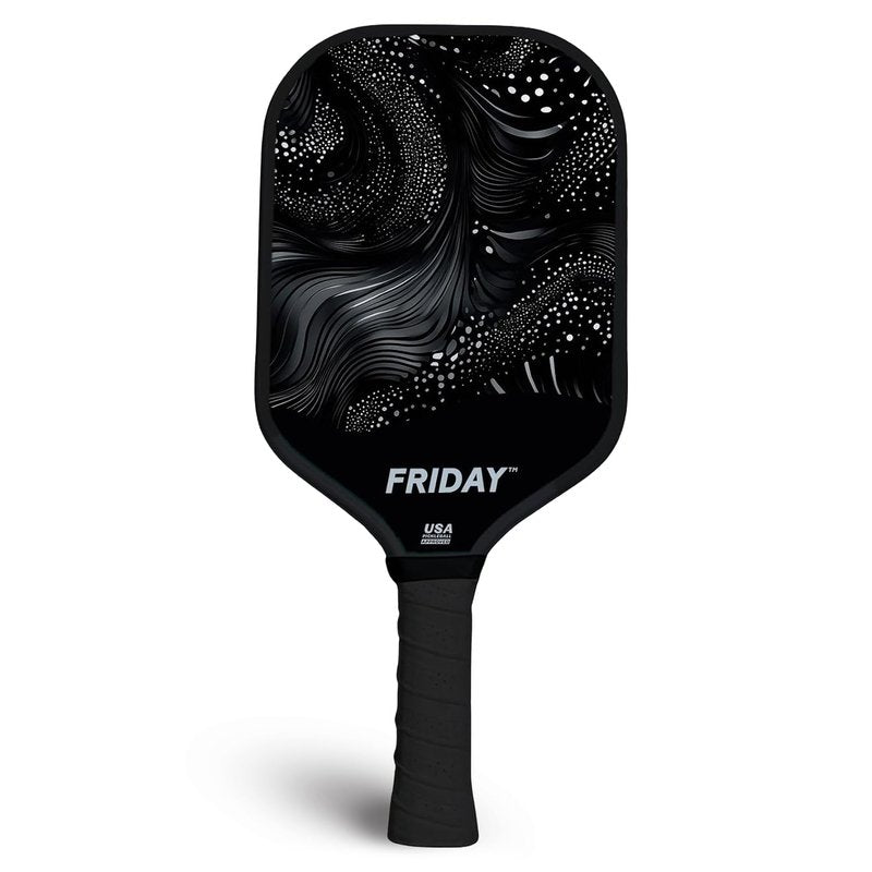 Friday Pickleball Paddle, USA Pickleball Approved, Durable Carbon Fiber, Thermoformed Unibody Design, Honeycomb Core, Gritty Surface for Spin (Blue Sky, 1 Paddle)
