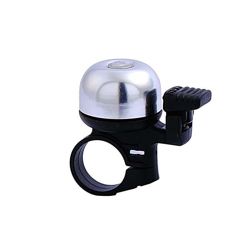 N+1 Bike Bell- Bicycle Bell with Loud, Crisp Sound for Road Bike, Mountain Bike, City Bike, Sports Bike, Cruiser Bike, BMX Bike (Silver)