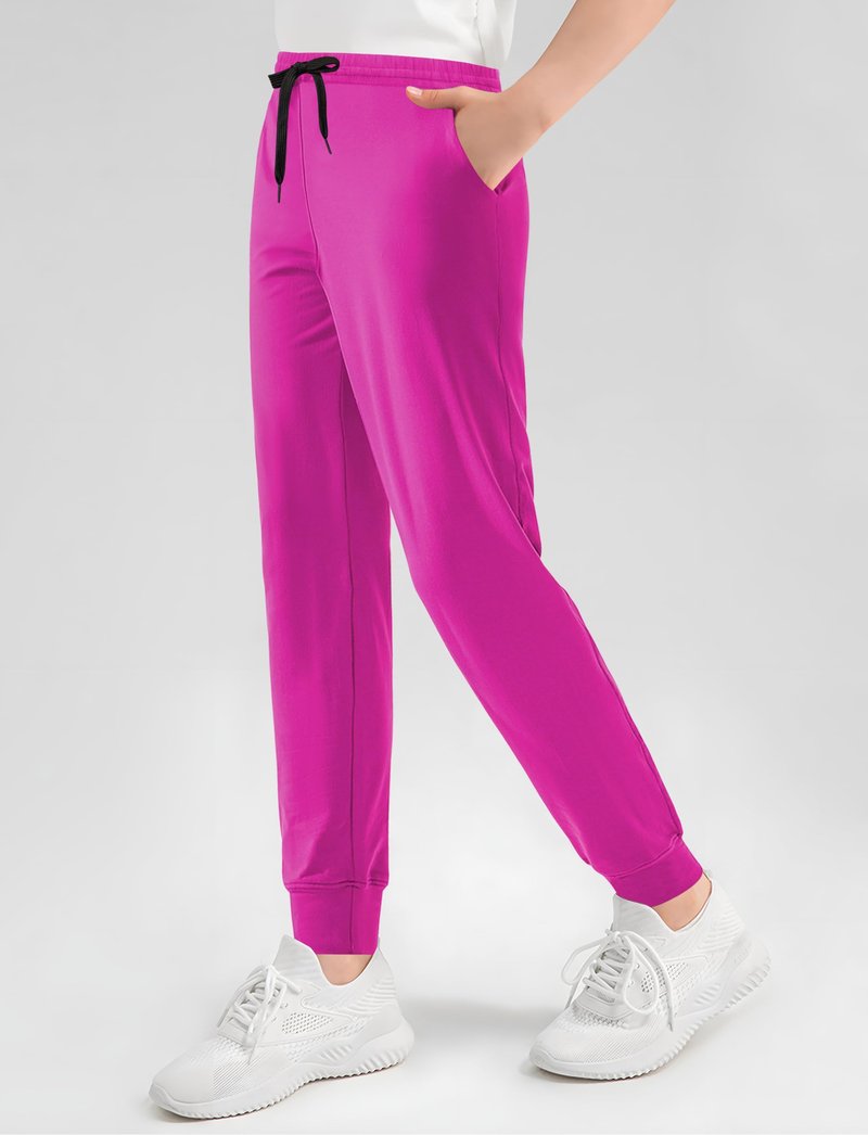 VOGRYE Girls' Sweatpants 3-Pack - Soft Cotton Jogger Pants with Pockets, Elastic Waist Athletic Active Wear for Kids