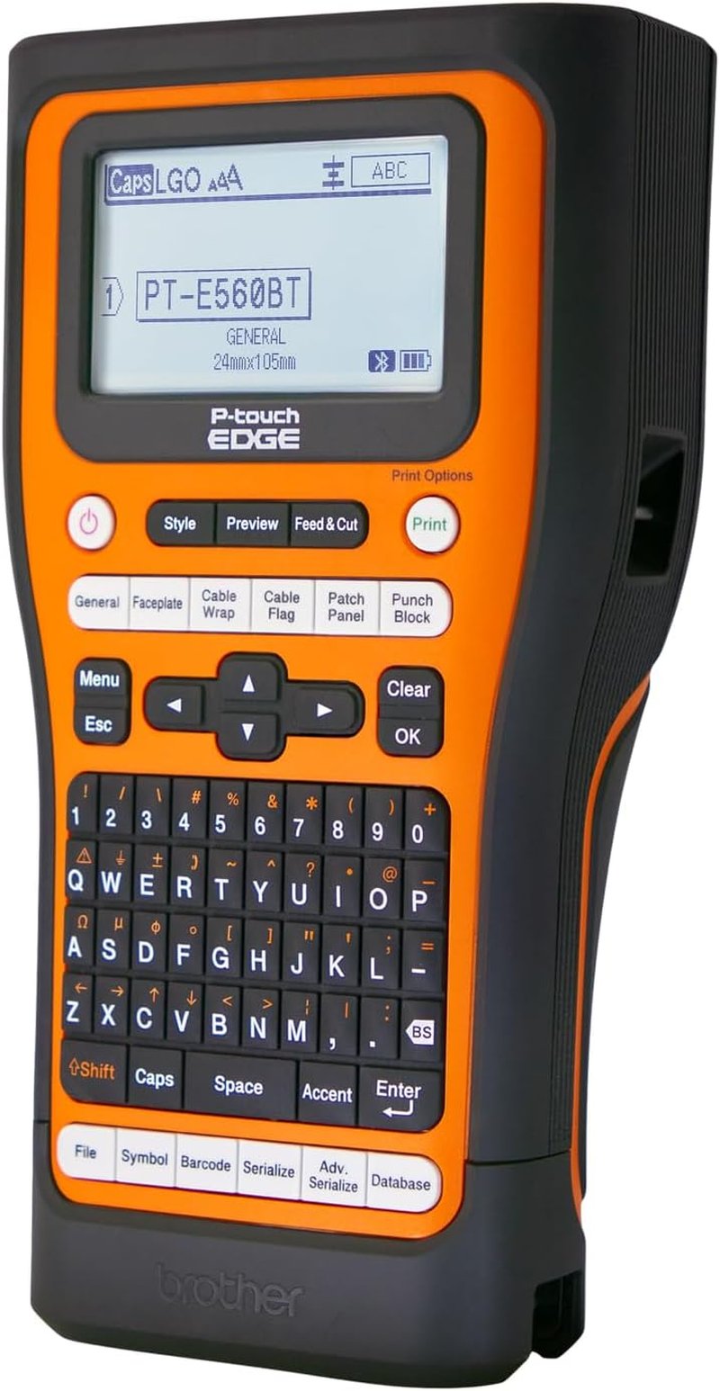 Brother P-Touch Edge Handheld Label Printer - Bluetooth & Dual Auto-Cutter | Up to 24mm Labels