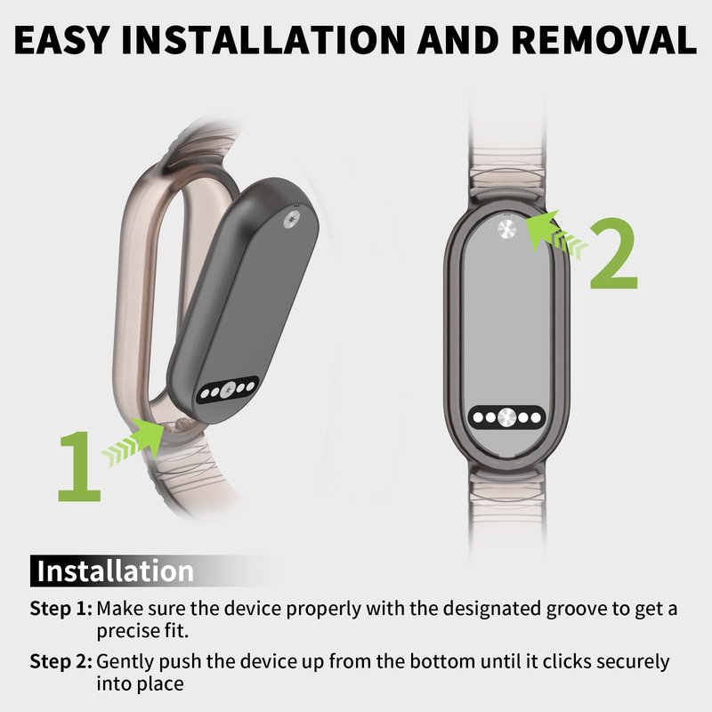 Nimuw Wristband for Plaud NotePin & NotePin S AI Voice Recorder, Adjustable Wearable Strap Compatible with Plaud AI Accessories (Dark Gray)