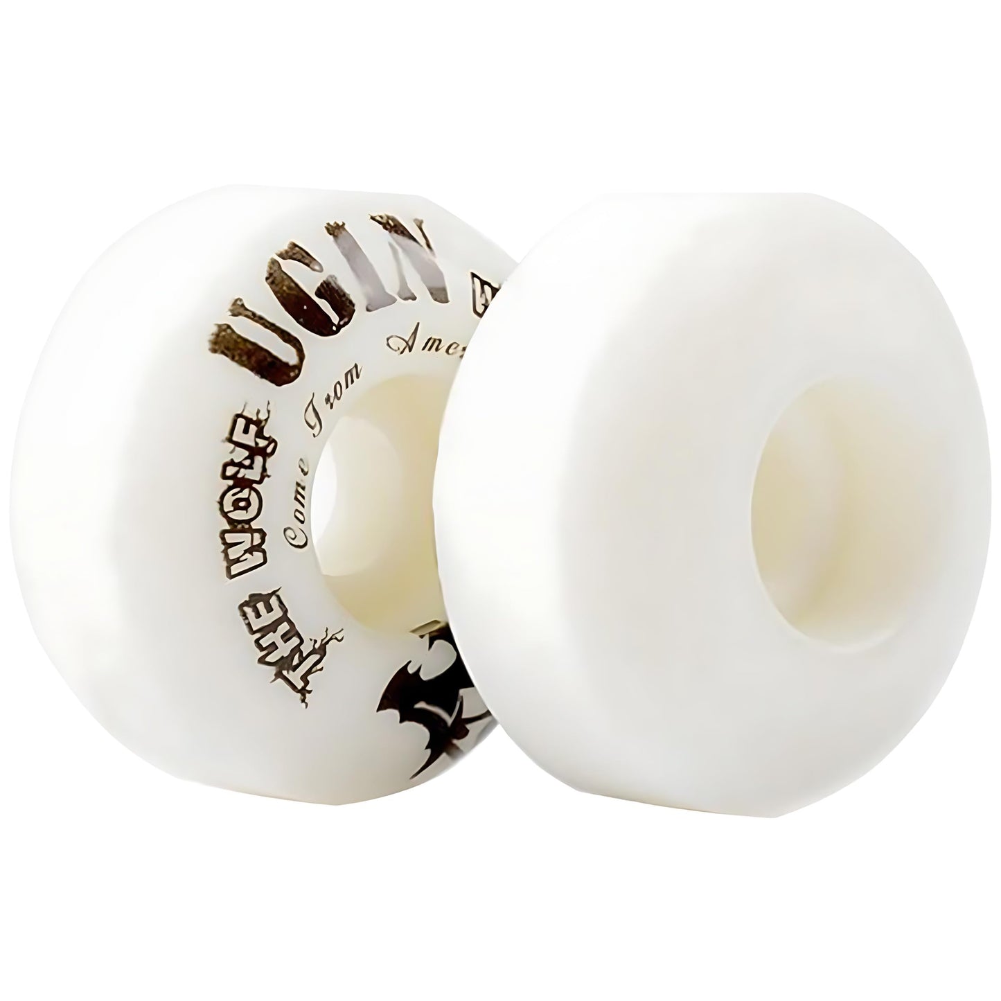 LONTOHCE Skateboard Wheels 52mm 95A with Tool Set, Skateboard Wheel Bearings,Skateboard Tools Washers, Freestyle Skateboard Wheel Tips Street Skateboard (White)