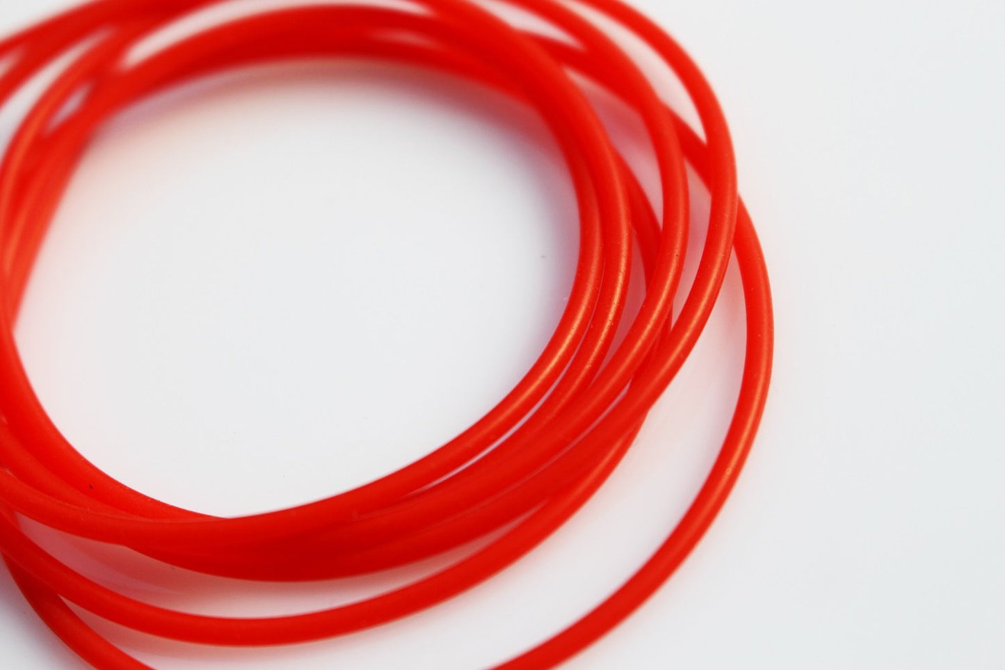 Tigofly 6m Red Luminous Green Silicone Tube 1mmX2mm Soft Flexible Hollow Tubing Fly Fishing Tying Tubes Materials (Assorted Each 3m)