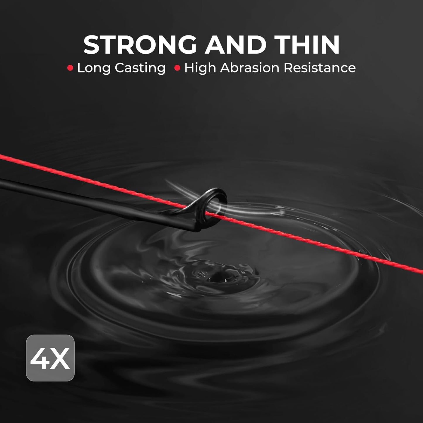KastKing Superpower ColorShield Braided Fishing Line - 100% UHMWPE Fiber, Smooth & Strong | Colorfast, High Abrasion Resistance