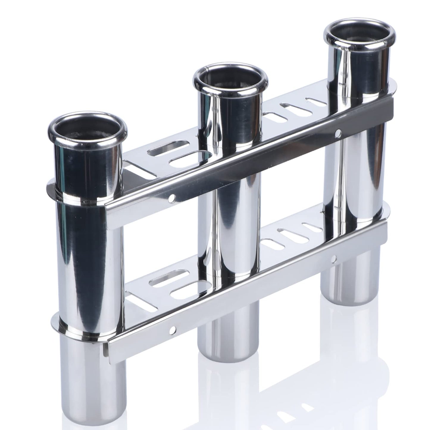 Fishing Rod Holder for Boat, Vertical Wall Mounted Fishing Rod Rack, Stainless Steel Rod Holder for Marine Boat,Fishing Boat, Truck (3 Tubes Upgrade)