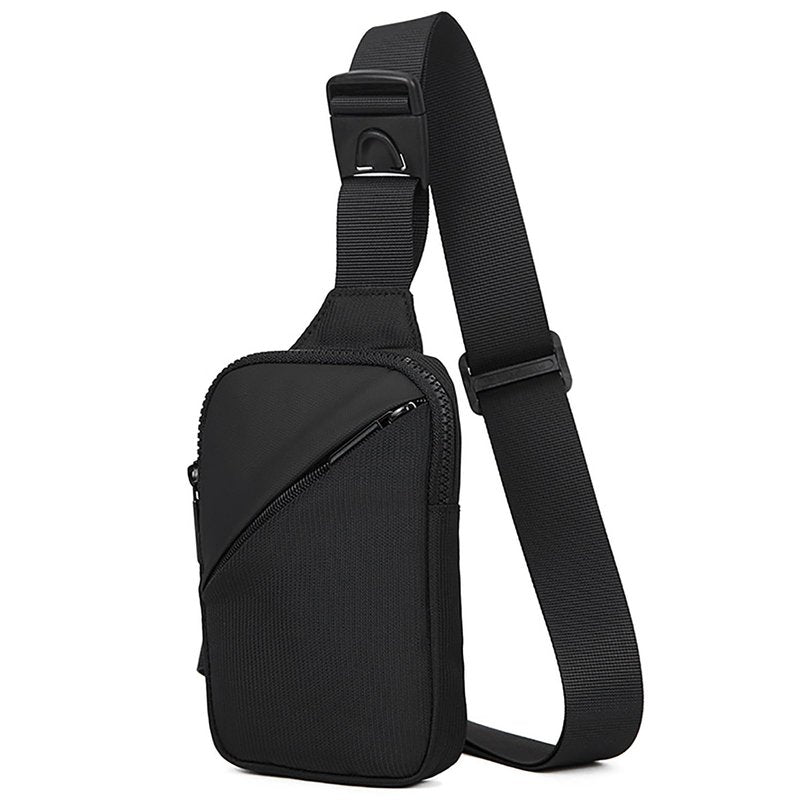 GORELAX Ultra Compact Mini Crossbody Sling Bag for Men Women, Lightweight Water Resistant Chest Fanny Pack, EDC Phone Purse for Travel Running Hiking(Black)