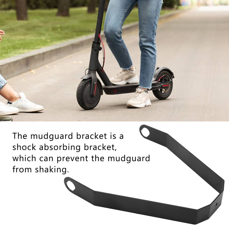 Dilwe Rear Support, Rear Support for G30 Electric Scooter Mudguard Bracket Upgrade Parts(black)