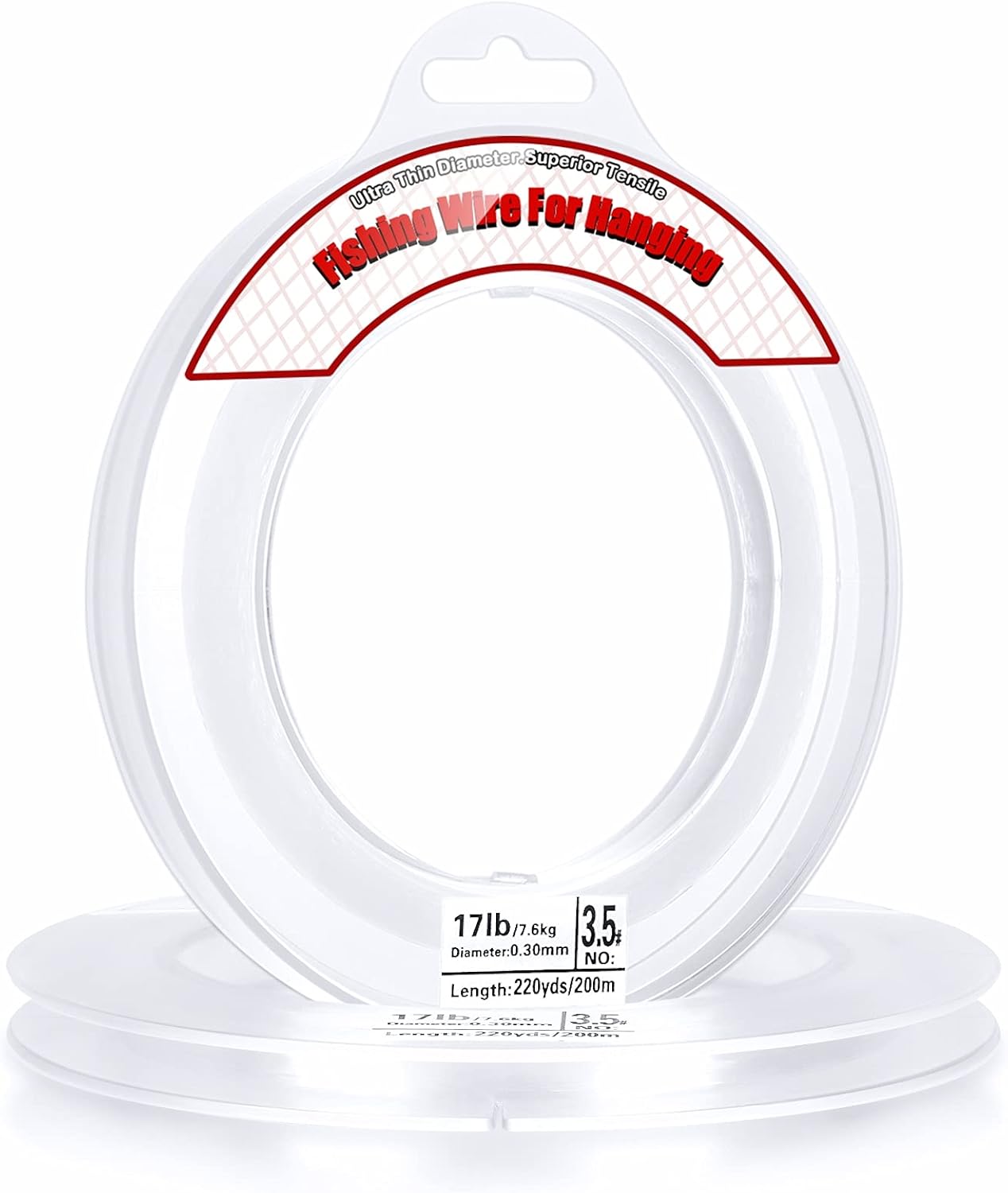 Clear Fishing Wire - 656FT Strong Nylon Line for Invisible Balloon Garland Decorations | Supports 40 Pounds