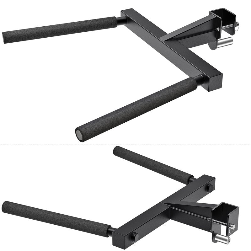 Kipika Y-Shaped Dip Bar for 2" x 2" Power Cage with 5/8" or 1" Hole - Dip Bar Attachments for Home Gym - Heavy Duty Power Rack Attachments - 2" x 2" Squat Rack Accessories for Strength Training