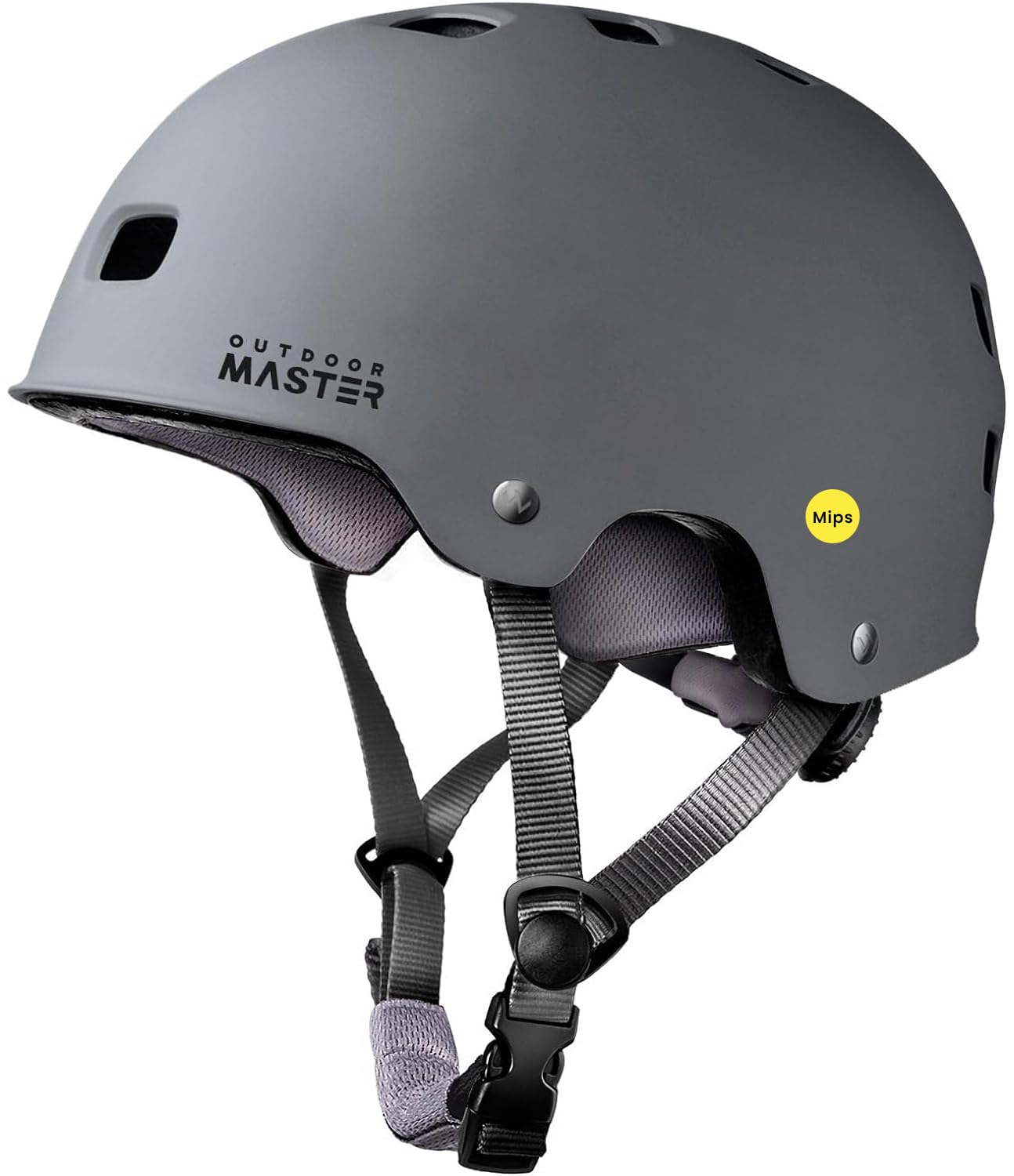 OutdoorMaster MIPS Skateboard Cycling Helmet for Adults - Lightweight, Ventilated Multi-Sport Helmet with Two Removable Liners for Scooter, Roller Skating, Inline Skating, Rollerblading
