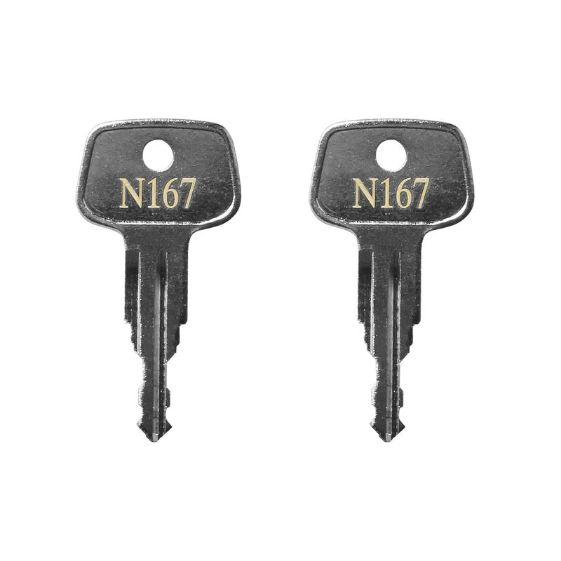 N167 Errebi Key Replacement, Car Rack Replacement Key for Thule Ski,Cargo Box,Roof,Carrier Racks and Crossbars - Codes N167 [2 pcs]