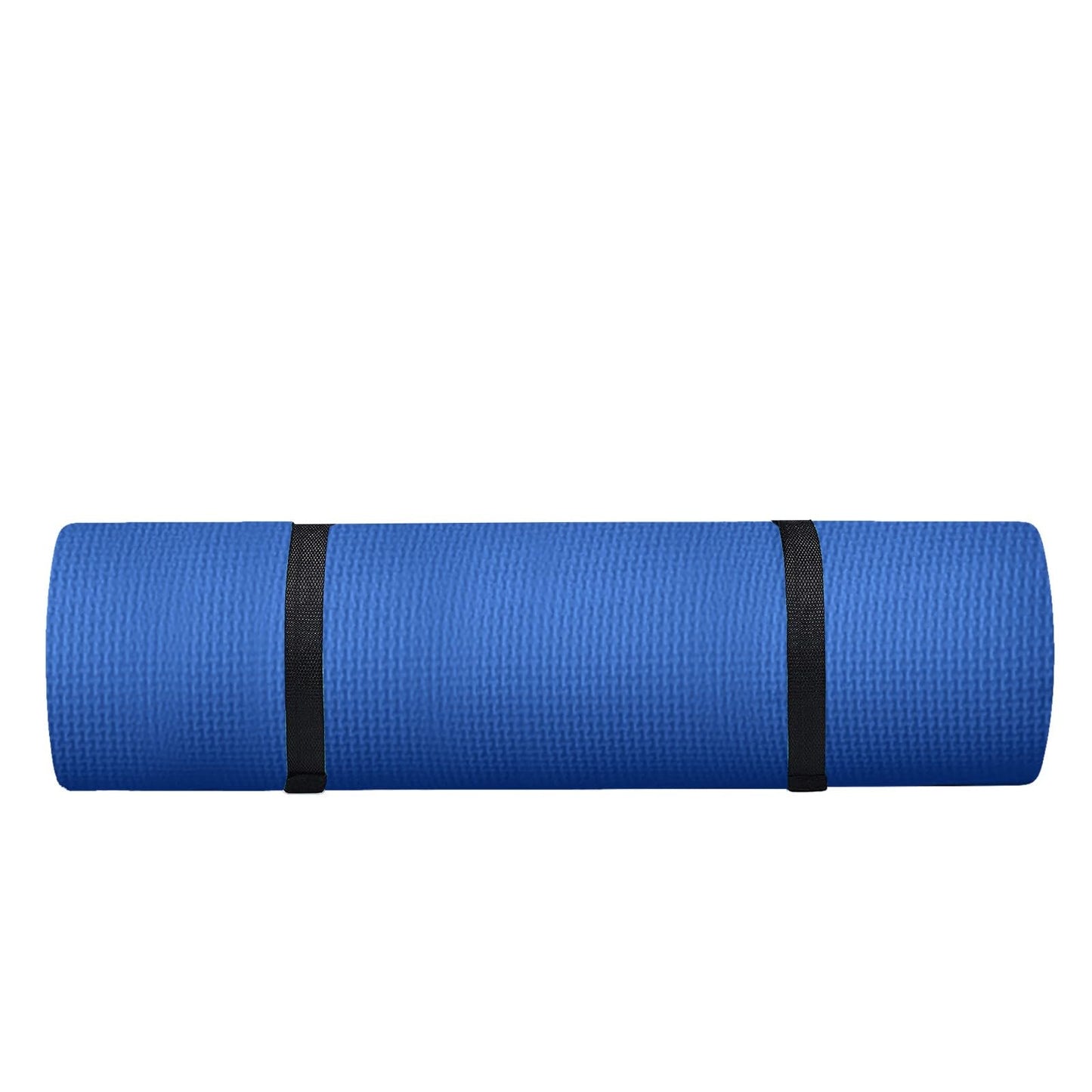 generic Pink Yoga Mat 5mm Thick Anti-Tear High Density Non Slip Exercise Mat with Carrying Strap Hot Yoga Mat for Fitness, Pilates, Stretching, Home Yoga, Gym, Floor, Workouts, 68 X 23 Inch, Blue