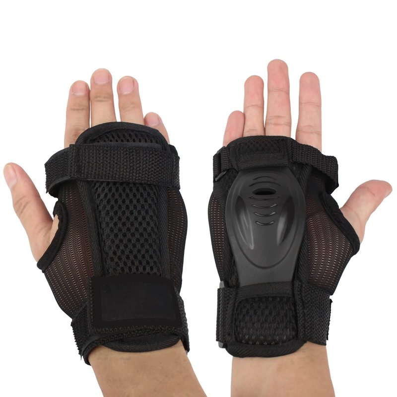 Andux Snowboard Extended Wrist Palms Protection Ice Skating Snow Wrist Guard HXHW-03 (L)
