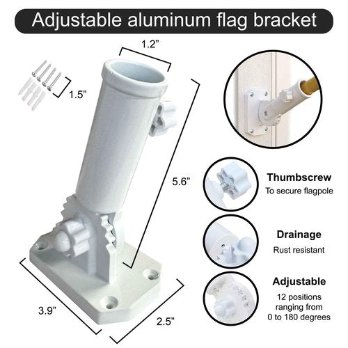 College Flags & Banners Co. Alabama Crimson Tide Team Flag and Pole Bracket Mount Bundle