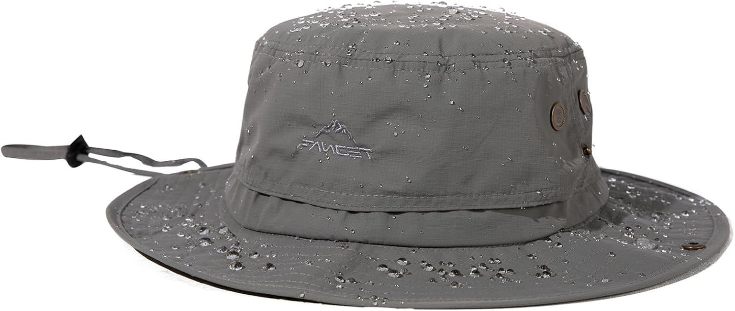 Waterproof XL XXL Oversized Men's Sun Hat | Fishing Bucket Boonie with UV Protection & Wide Brim
