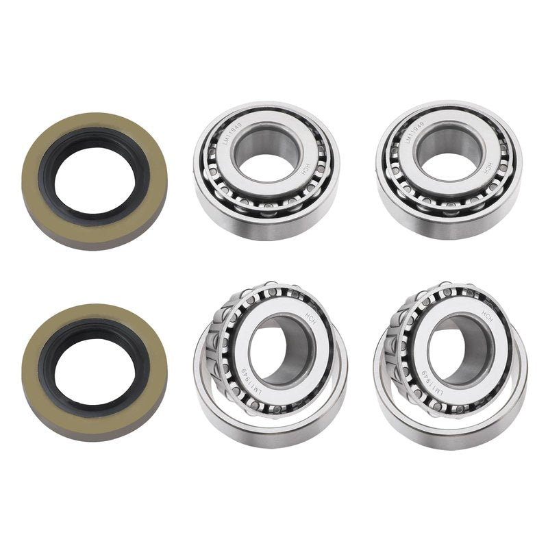 Roykaw Golf Cart Front Wheel Bearings Hub and Oil Seals Kit Compatible with Club Car DS/Carryall 1982-2002 Models, Replaces OEM# 1011393, 1013135