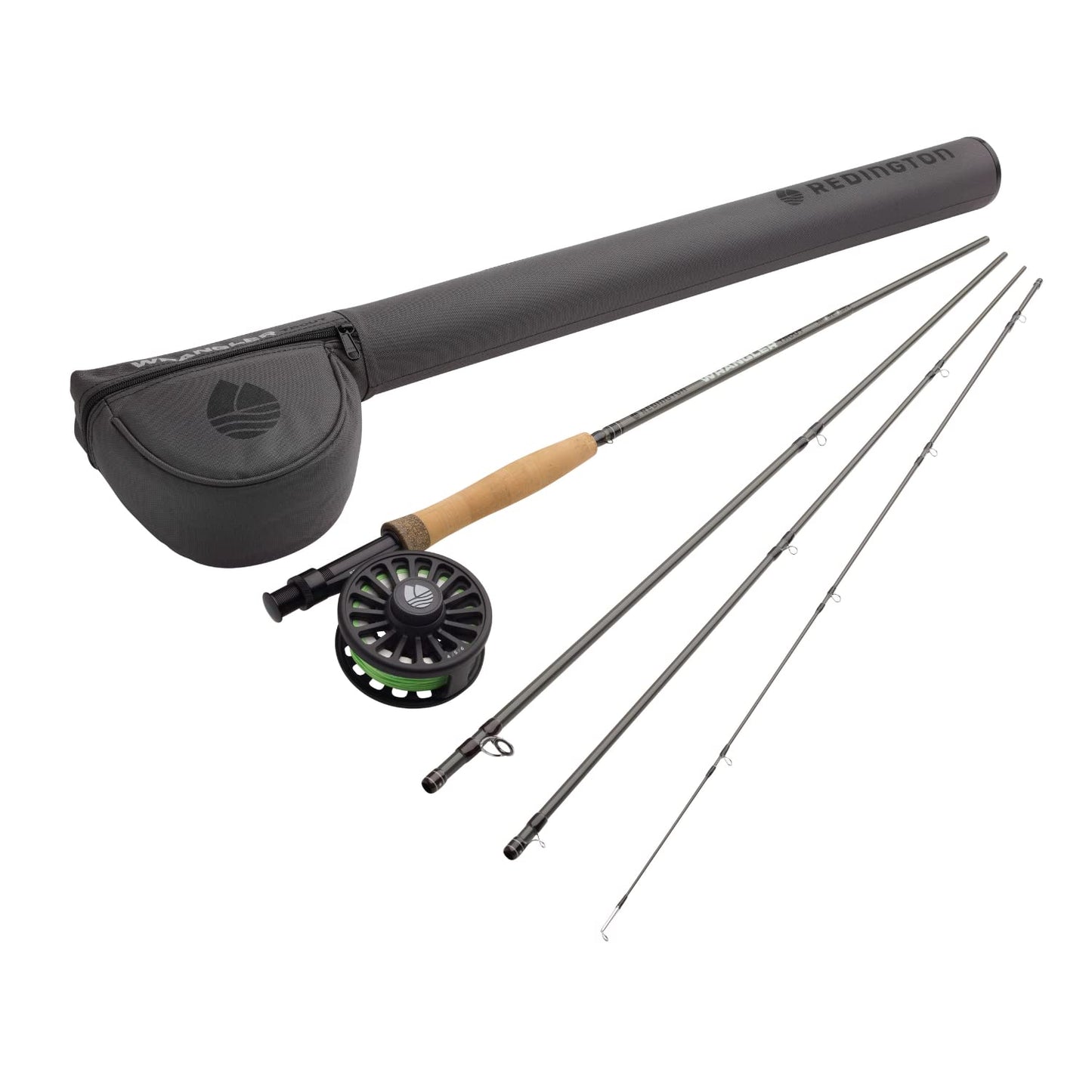 Redington Wrangler Trout Fly Fishing Kit, 5 Weight 9 Foot Rod, Crosswater Reel, Fly Line, Leader, & Carrying Case