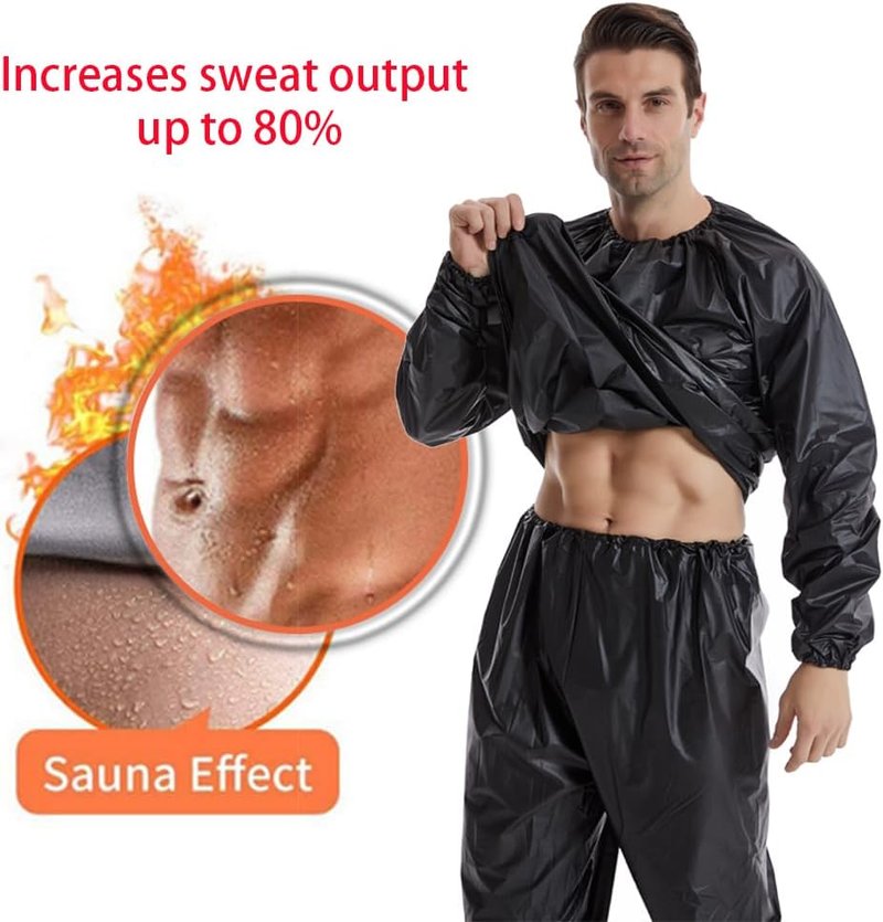 Sauna Sweat Suit for Weight Loss | Unisex Fitness Exercise Gear for Gym Workouts