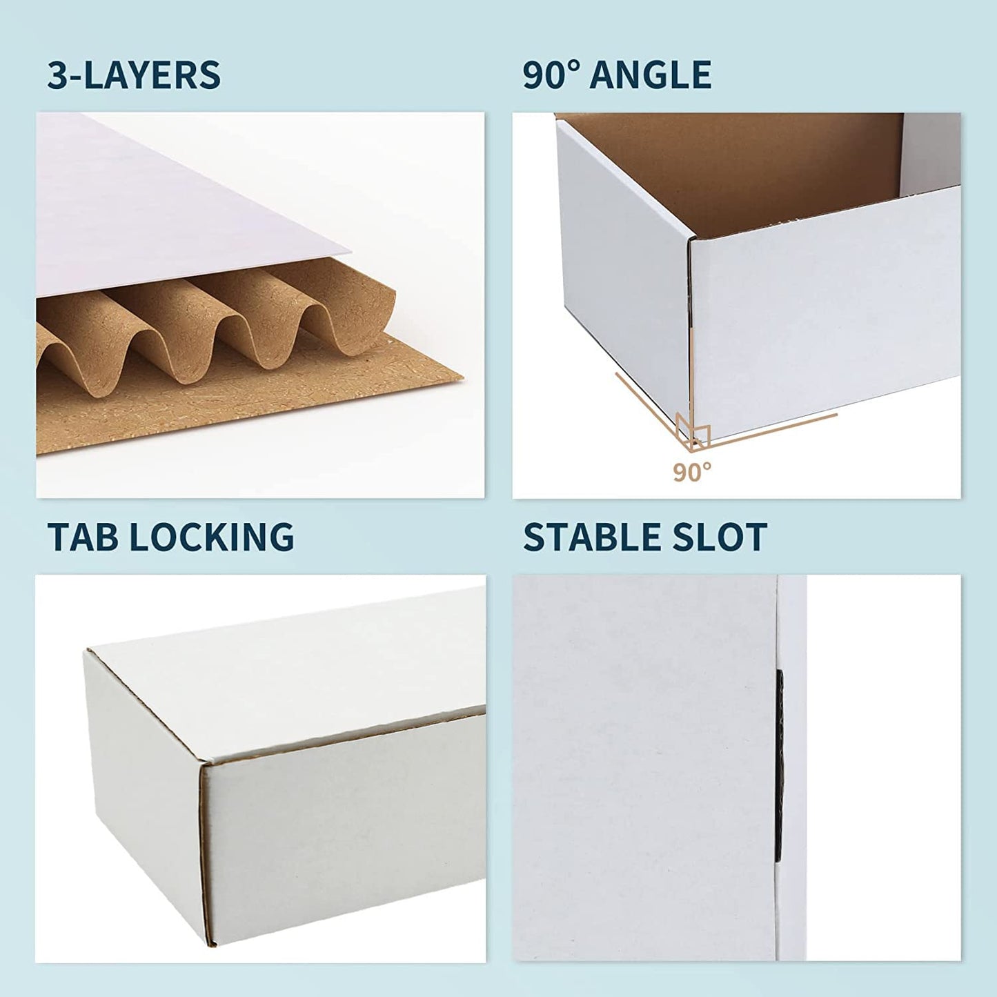 BIU-BOOM Trading Card Storage Box,6-Pack-4800 Count,Boxes For Cards With Mtg/Magic/TCG Storage and Collection,Labels For Bulk Card Storage Box