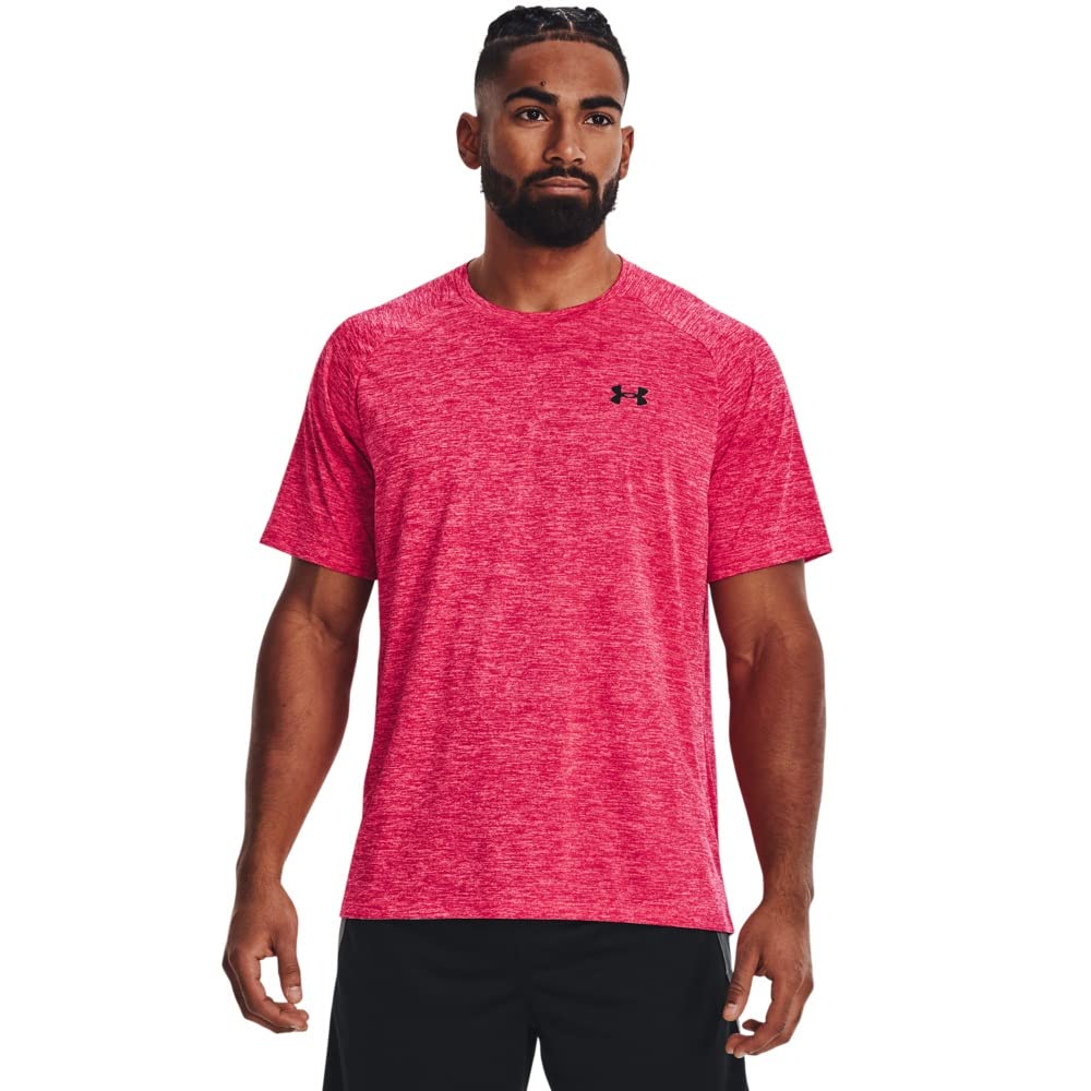 Under Armour Men's Tech 2.0 Short-Sleeve T-Shirt, Penta Pink (975)/Black, 3X-Large