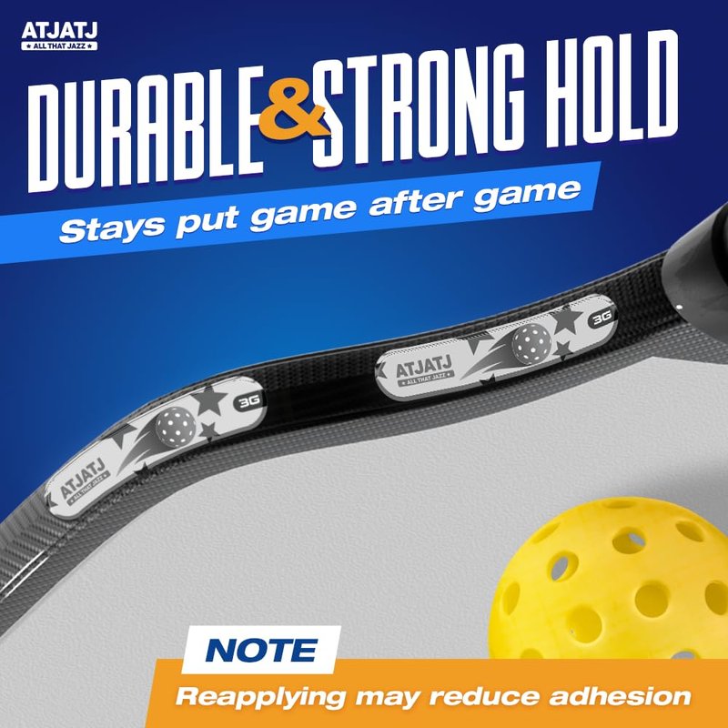 ATJATJ 12 Pcs Gray Lead Tape for Pickleball Paddles, 3g per Piece High-Performance Adhesive Tape, Pickleball Paddle Weight Strips, Lead Tape for Golf Clubs, Tennis Rackets Increase Control & Power