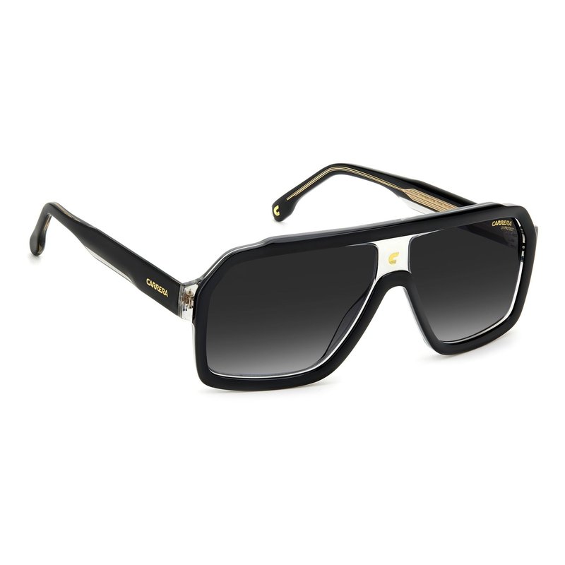 Carrera Unisex Sunglasses, 08a/9o Black Grey, 60