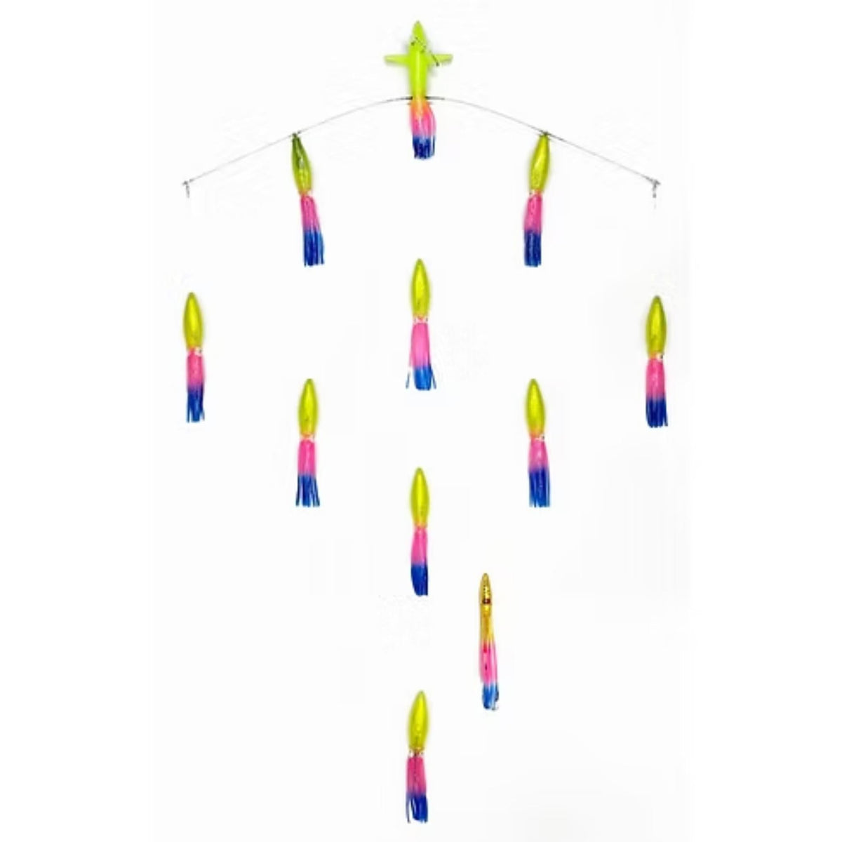 Fishing Tackle Bulb Squid Tracker Bars for Offshore Spreading
