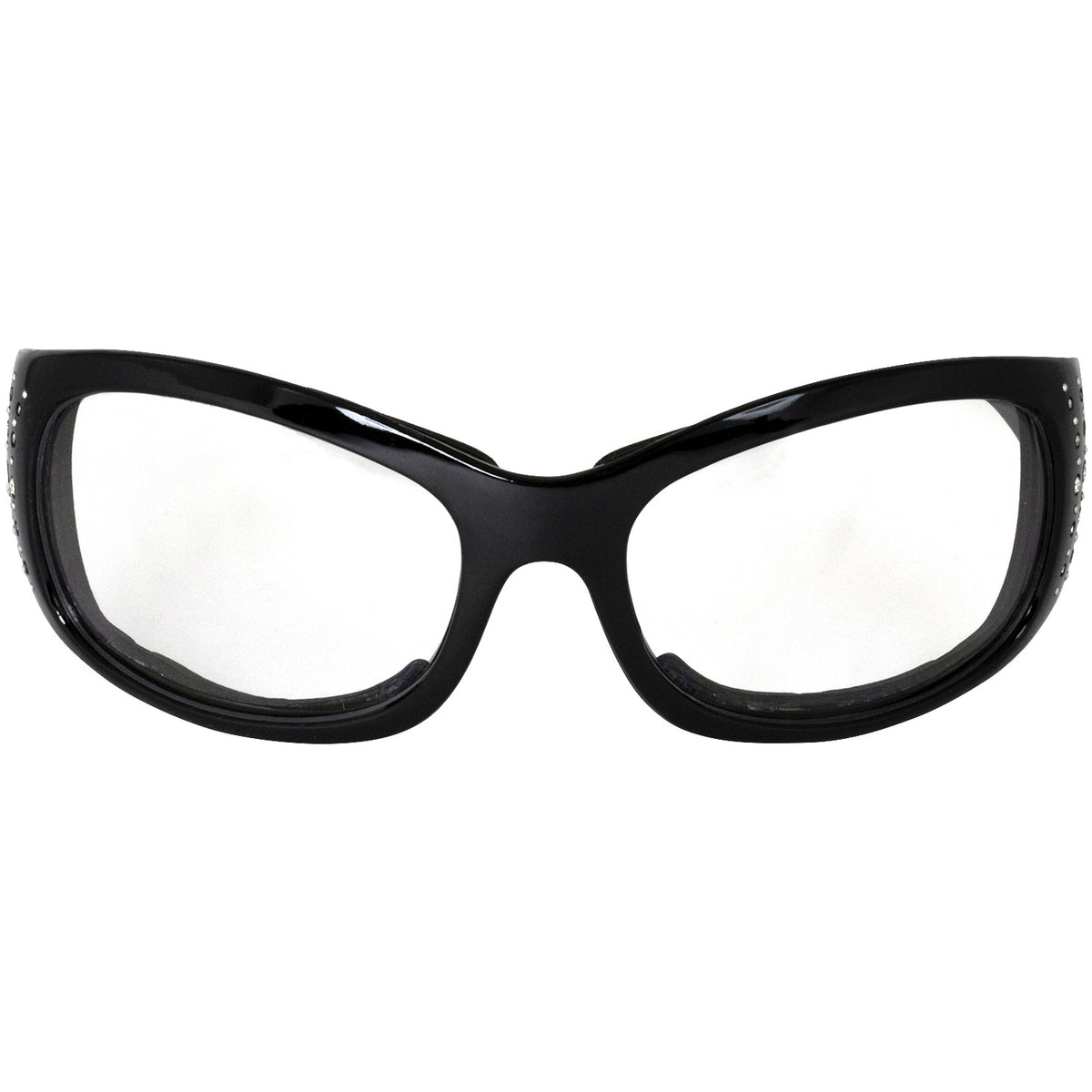 Women's Motorcycle Riding Glasses with Foam Padding and Smoke Lens
