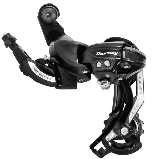 Shimano Tourney Rear Derailleur 6/7-Speed Long Cage Black - Compatible with MTB & Hybrid Bikes