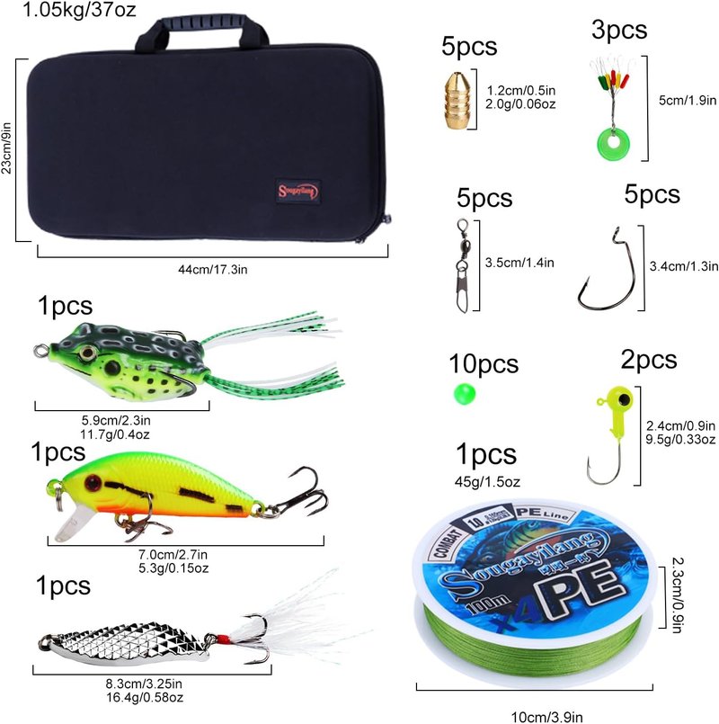 Sougayilang Fishing Rod and Reel Combo - Carbon Fiber Telescopic Fishing Pole for Saltwater & Freshwater | Smooth Reel Kit