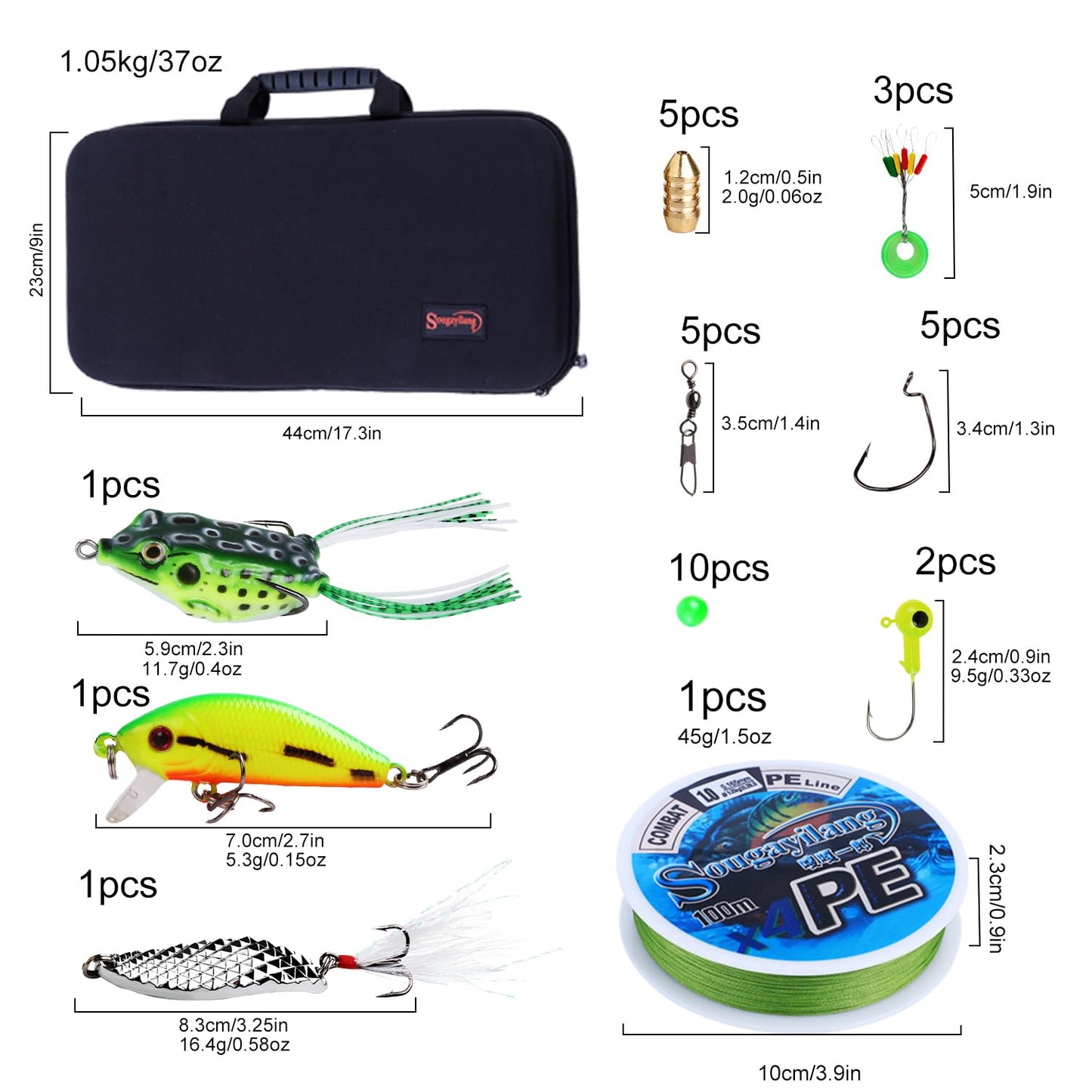 Sougayilang Fishing Rod and Reel Combos Carbon Fiber Telescopic Fishing Pole with Smooth Reel Combo Saltwater Freshwater Kit 2.7