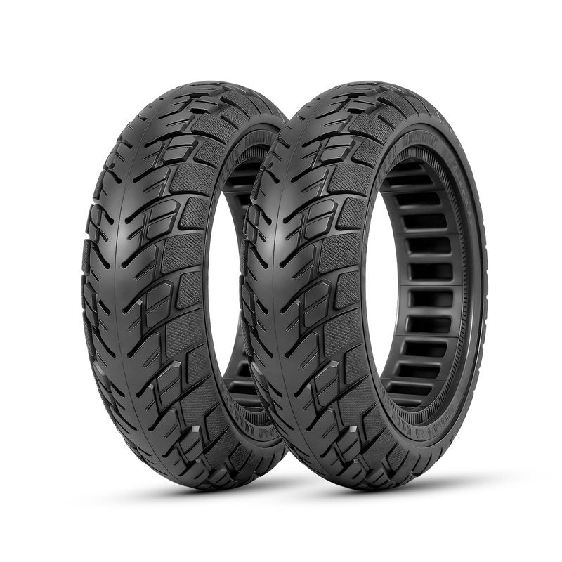 60/70-6.5 Scooter Tire,10x2.50 Solid Rubber Tire 10 inch Scooter Tires Replacement for Ninebot G30 Max / G30D Front or Rear 2 PCS