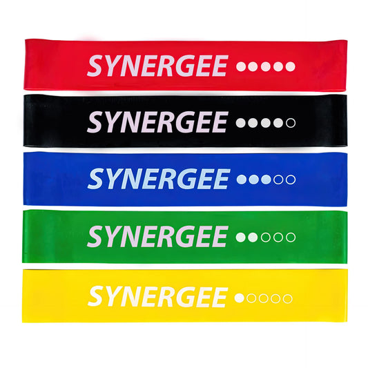 Synergee Mini Band Resistance Band Loop Exercise Bands Set of 5