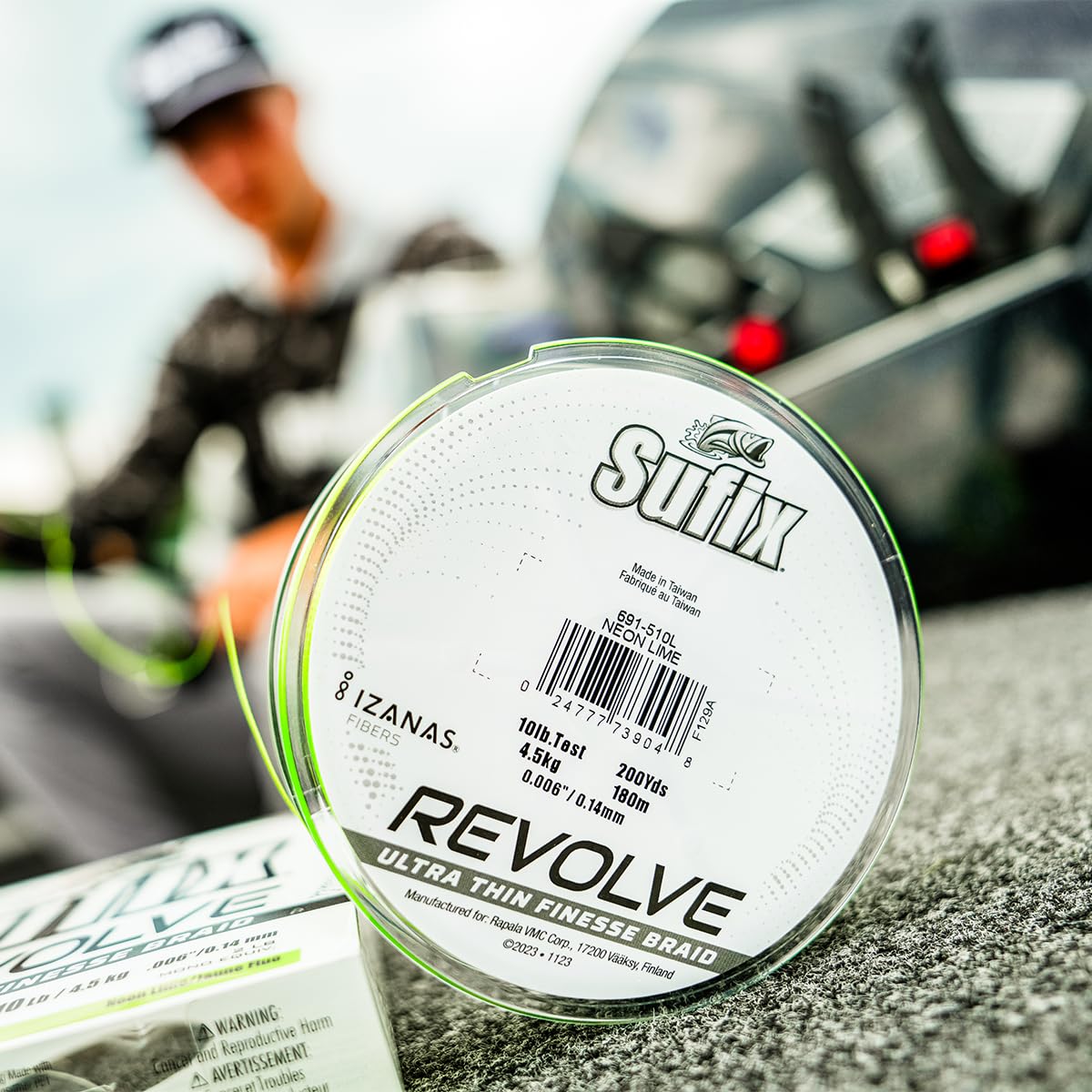 Sufix Revolve Braided Fishing Line, High-Performance Braid with Smooth Casting and Durability, Coastal Camo, 4 lb