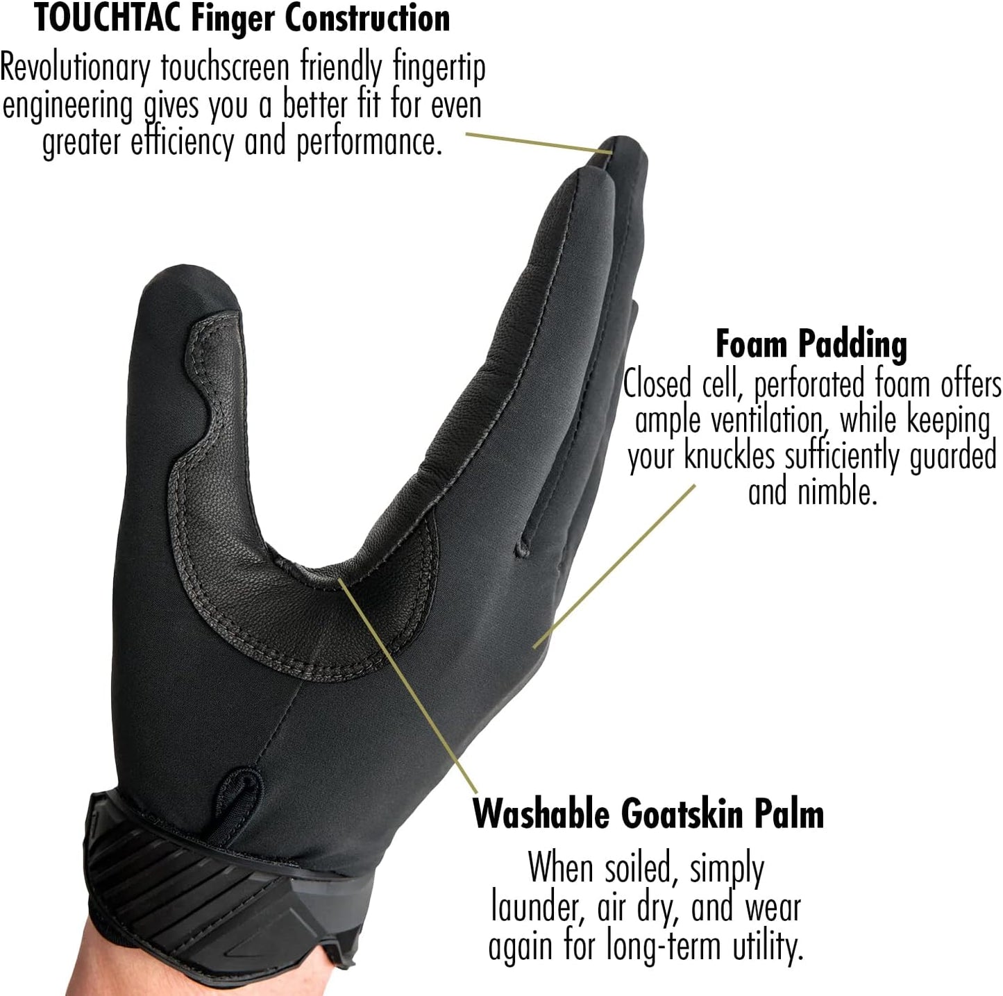 Men's Medium Duty Padded Tactical Gloves - Enhanced Grip & Comfort