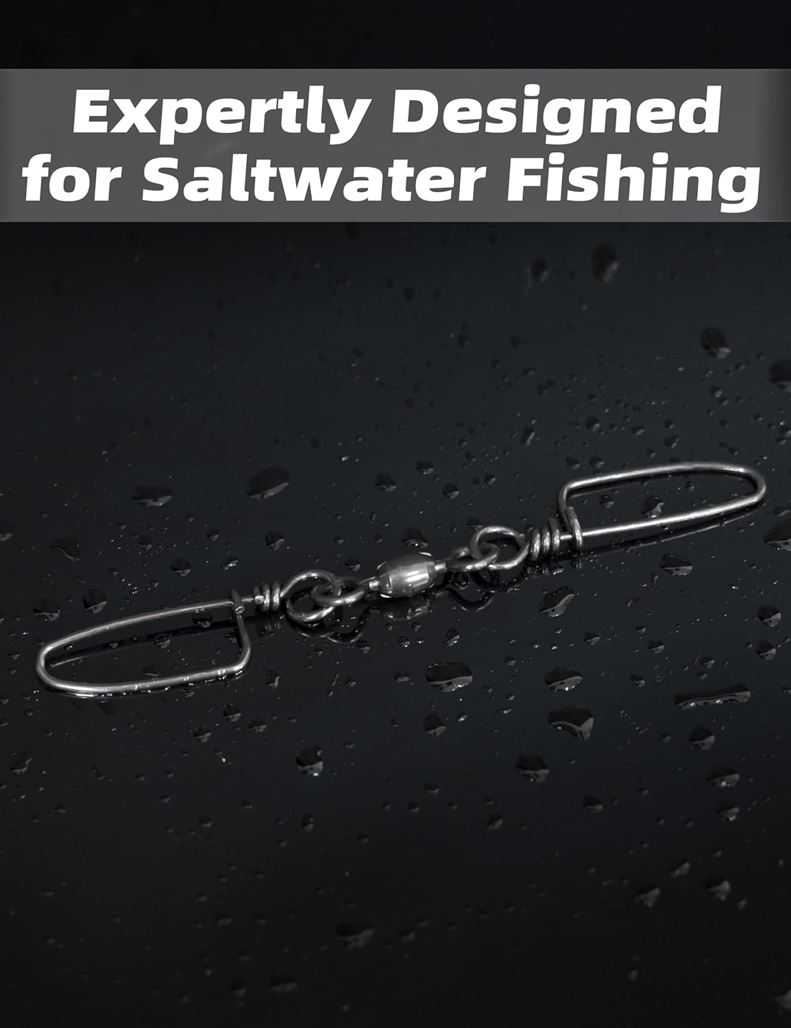 Bluewing Double Snap Swivels - High Strength Stainless Steel Fishing Tackle | 75lbs, 135lbs, 200lbs, 300lbs