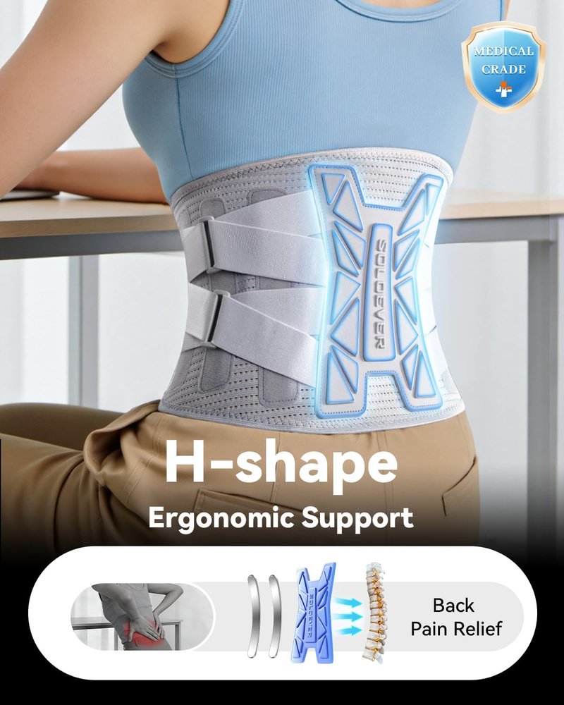 Back Brace for Women - Medical-Grade Lower Back Pain Relief | Adjustable Support for Herniated Disc, Sciatica, Arthritis, Scoliosis
