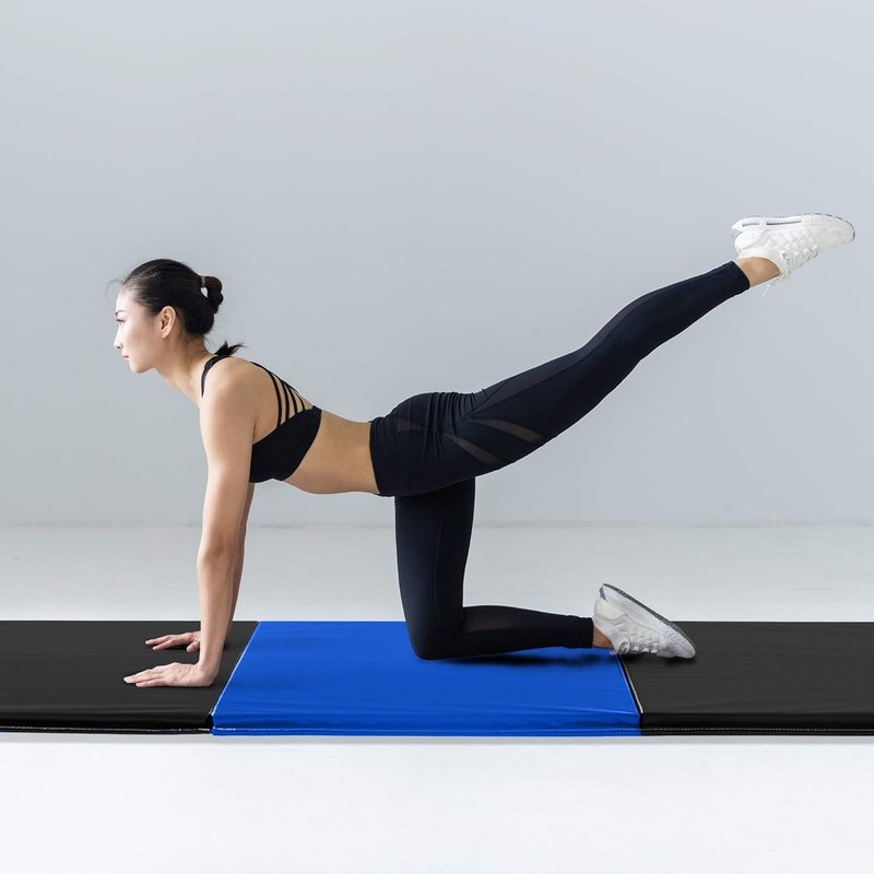 Personal Fitness Exercise Mat - 4ft x 6ft x 2in, Lightweight & Foldable | Ideal for Yoga, Pilates & Home Workouts