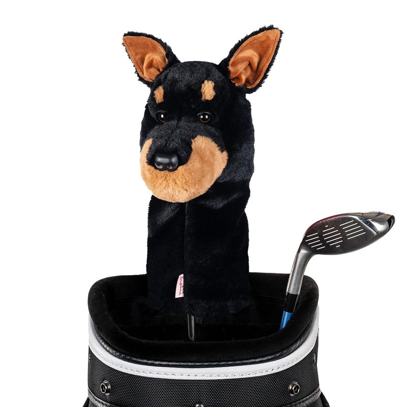 Daphne's Headcovers Doberman Driver Headcover | Funny Golf Club Covers | Golf Head Covers for Drivers | Stylish Golf Club Head Covers | Golf Driver Covers | Men’s & Women’s Driver Headcover
