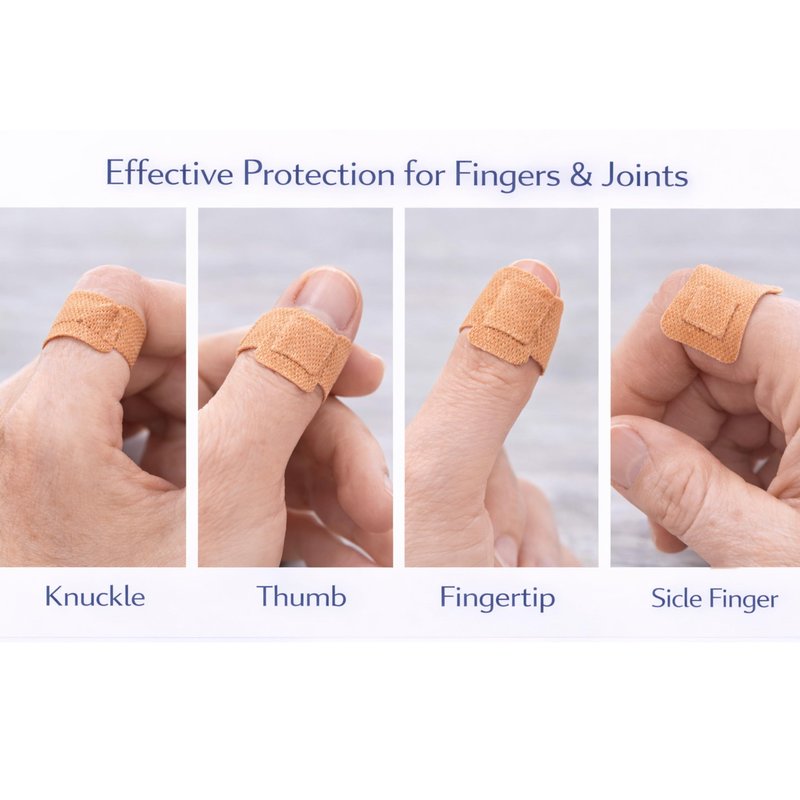 BSN Medical Leukoplast Adhesive Bandages, Fingertip, 1-1/2" x 2-1/2", 100 Pack