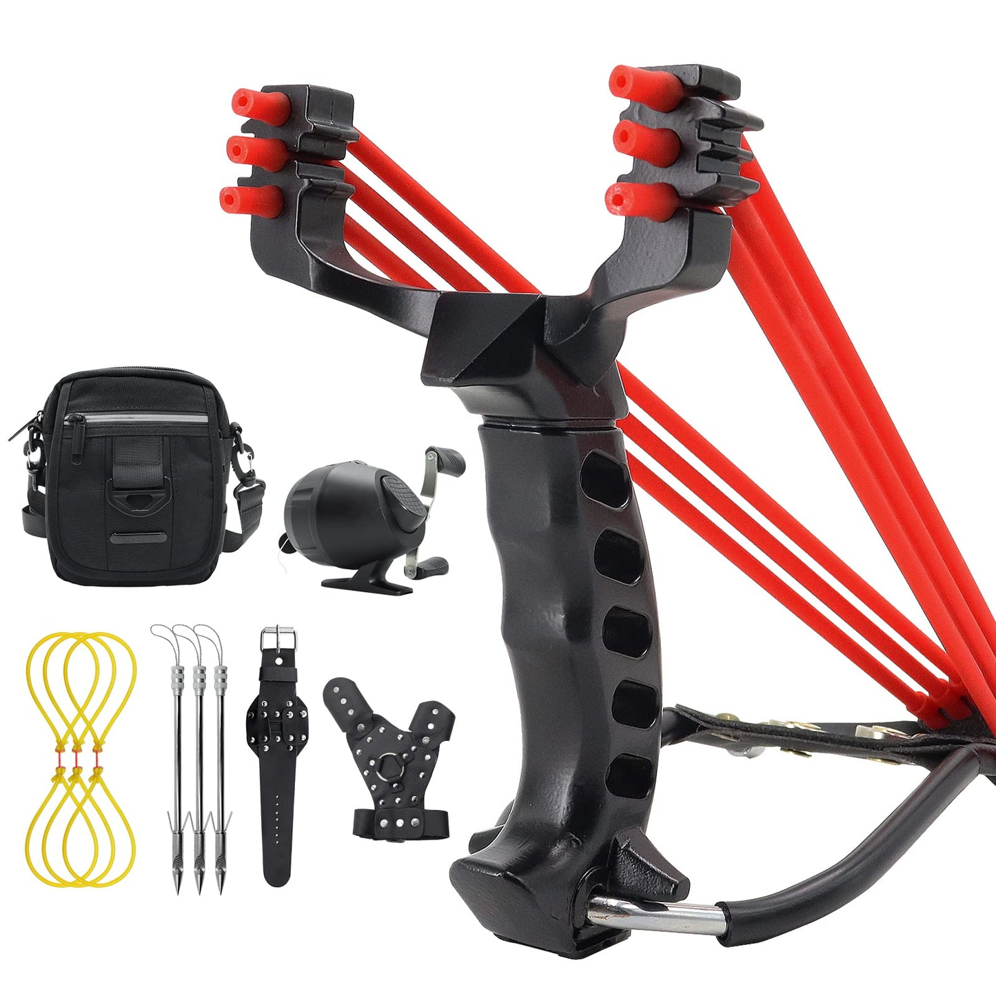 Fishing Slingshot with Reel and Fish Darts Wrist Slingshot for Fishing
