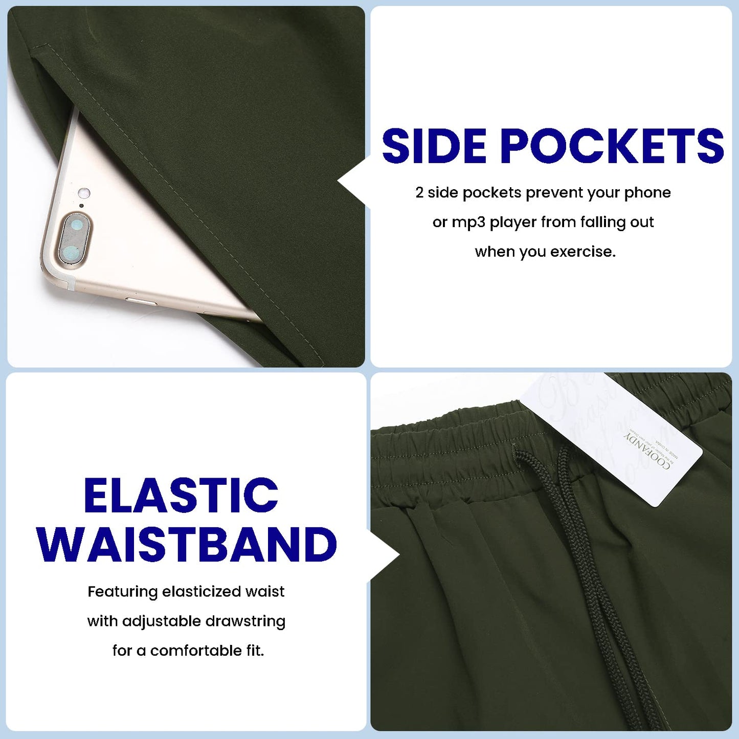 COOFANDY Mens 2 Pack Athletic Shorts 7 Inch Quick Dry Breathable Lightweight Gym Workout Shorts with Pockets