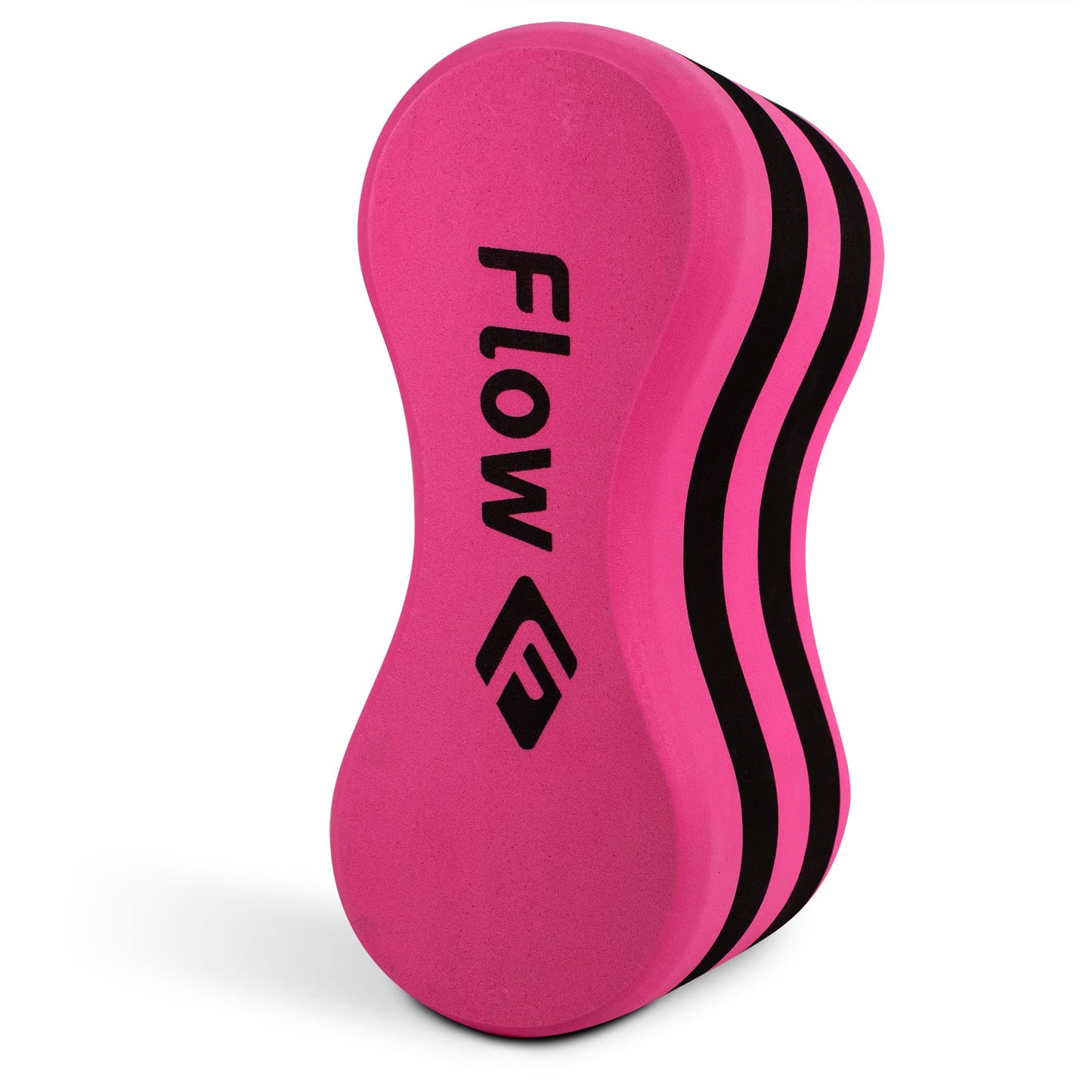 Flow Swim Gear Training Pull Buoy - Pull Float for Pool Lap Swimming in Adult and Junior Sizes (Pink/Black, Junior)