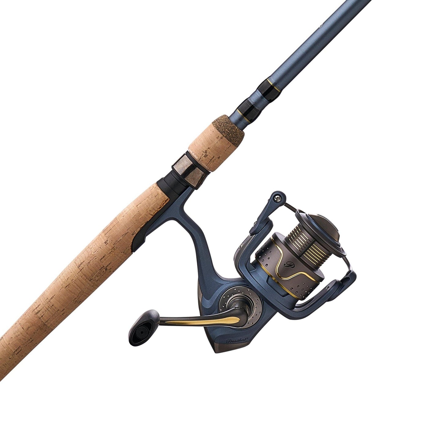 Pflueger 7' President Spinning Reel and Rod Combo, Medium, 1-Piece Graphite Rod, Size 35 Reel, Aluminum Spool