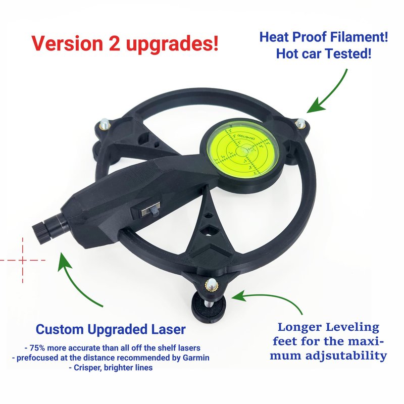 Laser Alignment & Leveling Stand for Garmin R10 Launch Monitor – Version 2.0 - ASA Construction Provides UV & Heat Resistant, Improves Accuracy for Garmin Approach R10