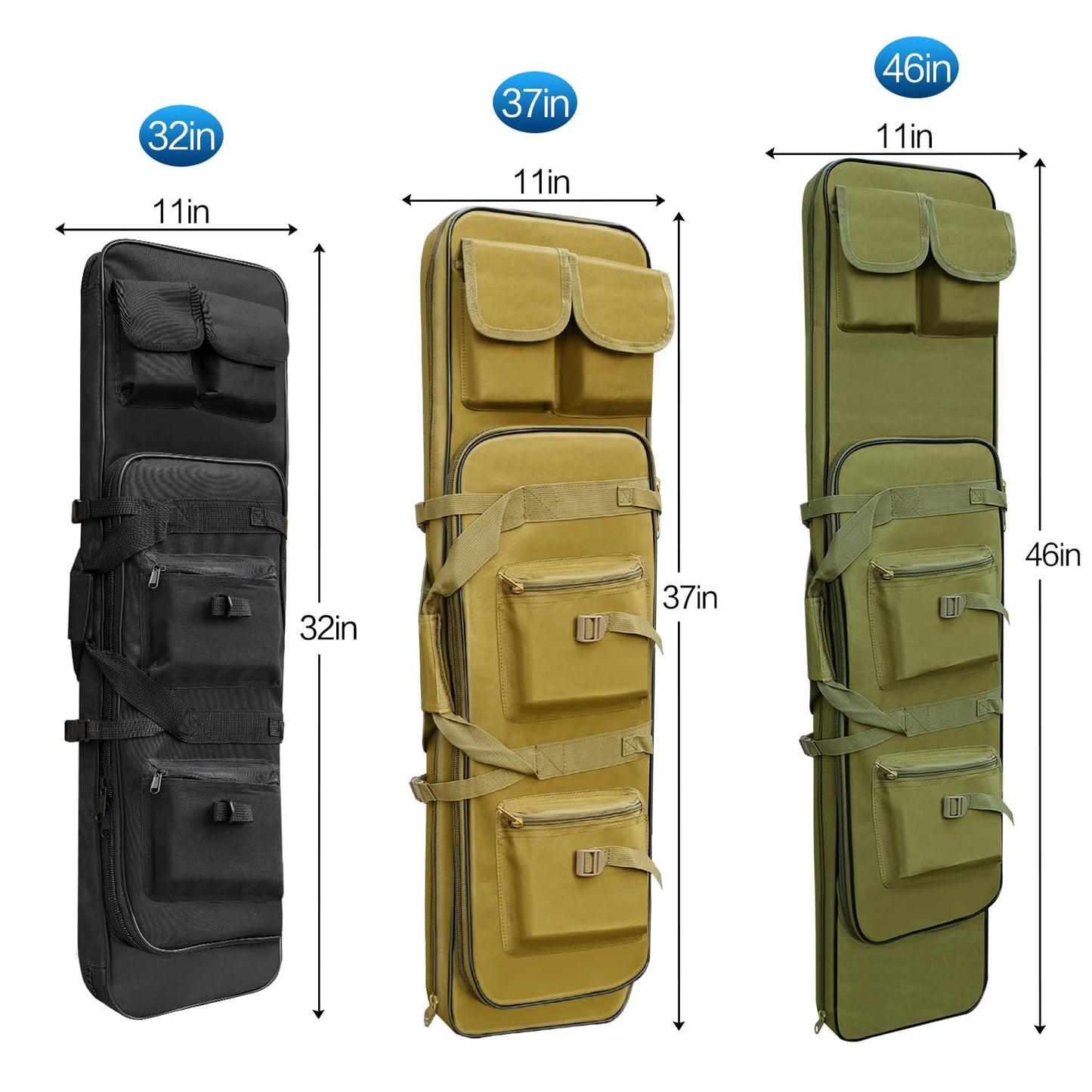 RUBY.Q 46" Bag, Portable Black case for Storage and Transportation