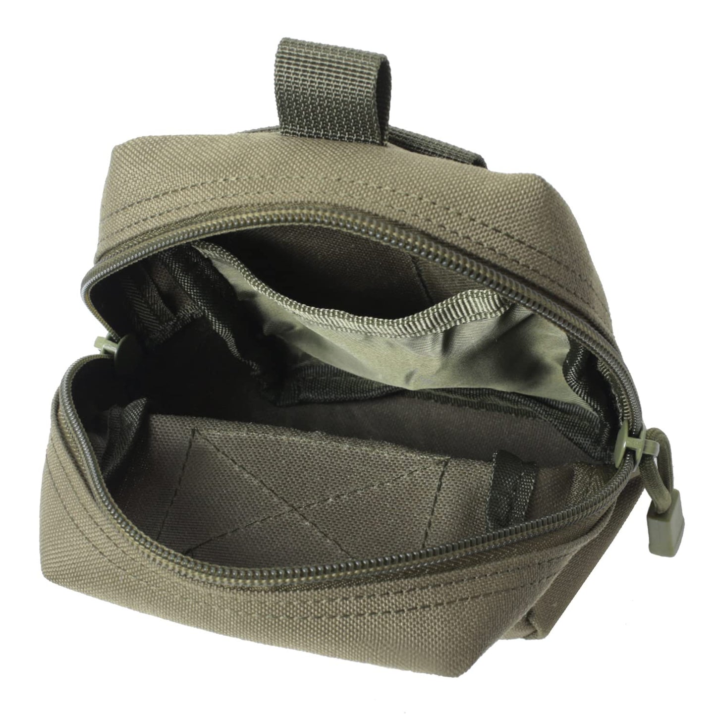 2 Pack Molle Pouches - Tactical Compact Water-Resistant EDC Pouch (Army Green)