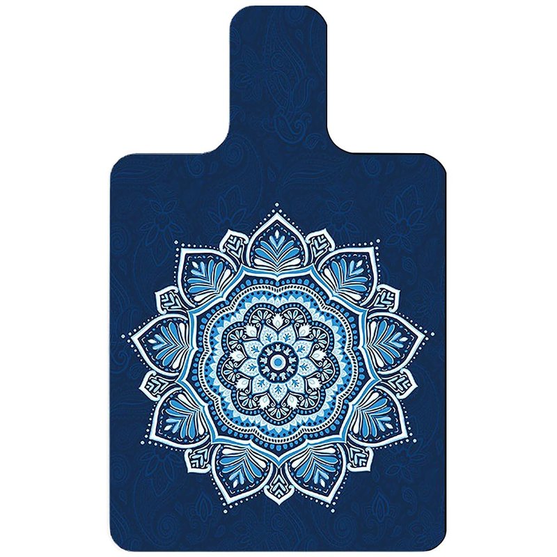 VERYOND Non-Slip Pilates Reformer Mat Cover for Pilates Reformer Machine Equiment Extra Thick 1.5mm, 39 * 24inch,Mandala Flower Pantern (Blue)