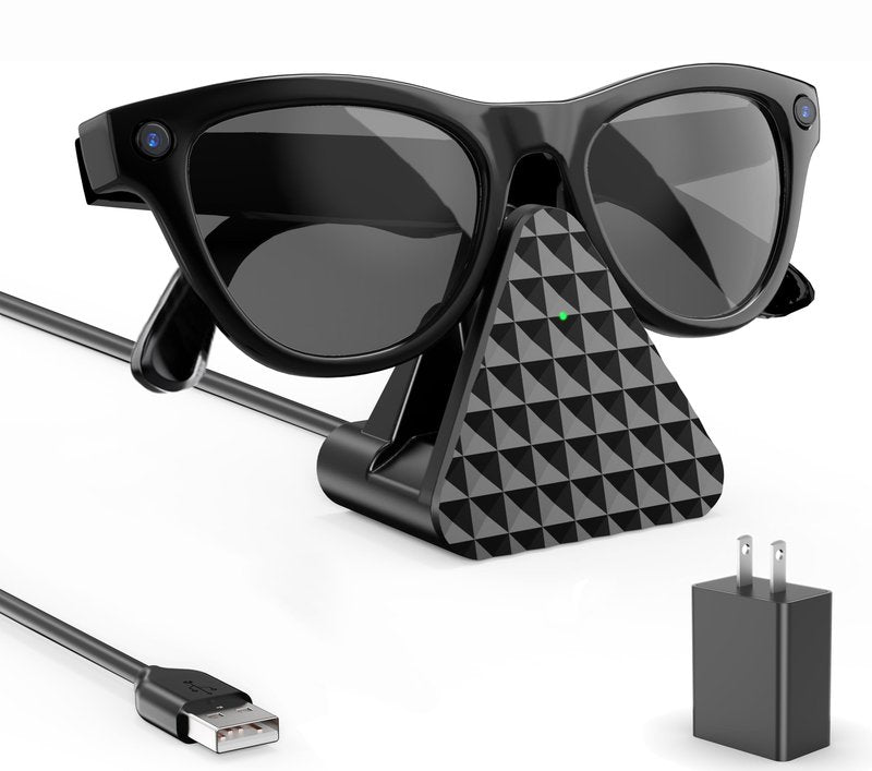 Charging Stand for Ray-Ban Meta Smart Glasses (Gen 1 & 2), Portable USB-A Fast Charging Dock Compatible with Ray-Ban Wayfarer/Headliner/Skyler/Oakley Meta HSTN, Ray-Ban Meta Accessories